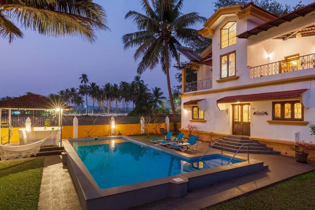 VODGA85 – 3 BHK Villa With Pool In Parra Goa